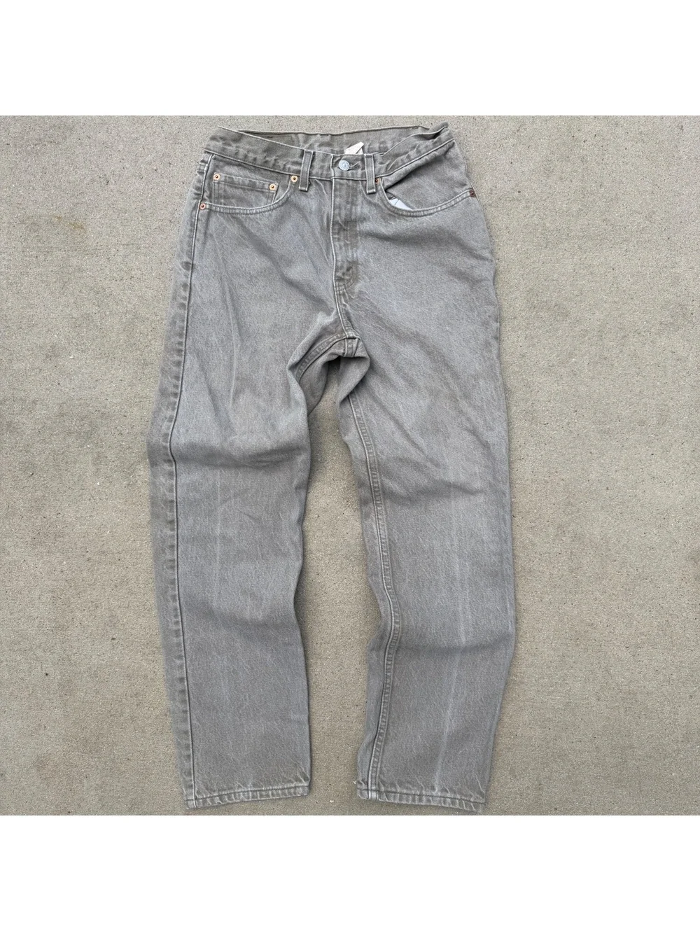 Vintage Levi's 550 Jeans Men 31x30 Relaxed Fit Gray Denim Casual Made in U.S.A